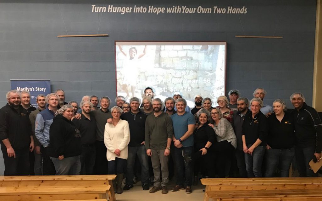 Rabine Paving Employees enjoying the Rabine Group Foundation's volunteer activities - Rabine Group takes its Philanthropy seriously.